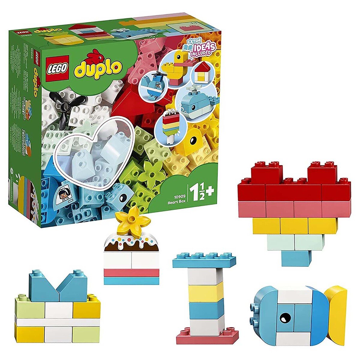 Lego 10909 Duplo Heart Box Kids Playset 80pcs