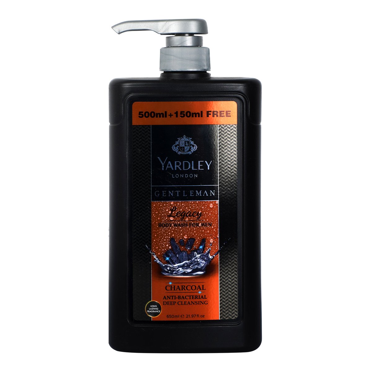 Yardley Body Wash Gentleman Legacy 500ml + 150ml