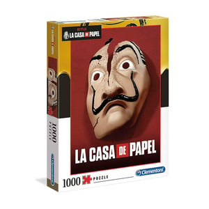 Clementoni Money Heist - La Casa De Papel Mask Puzzle 1000 Pcs 39533