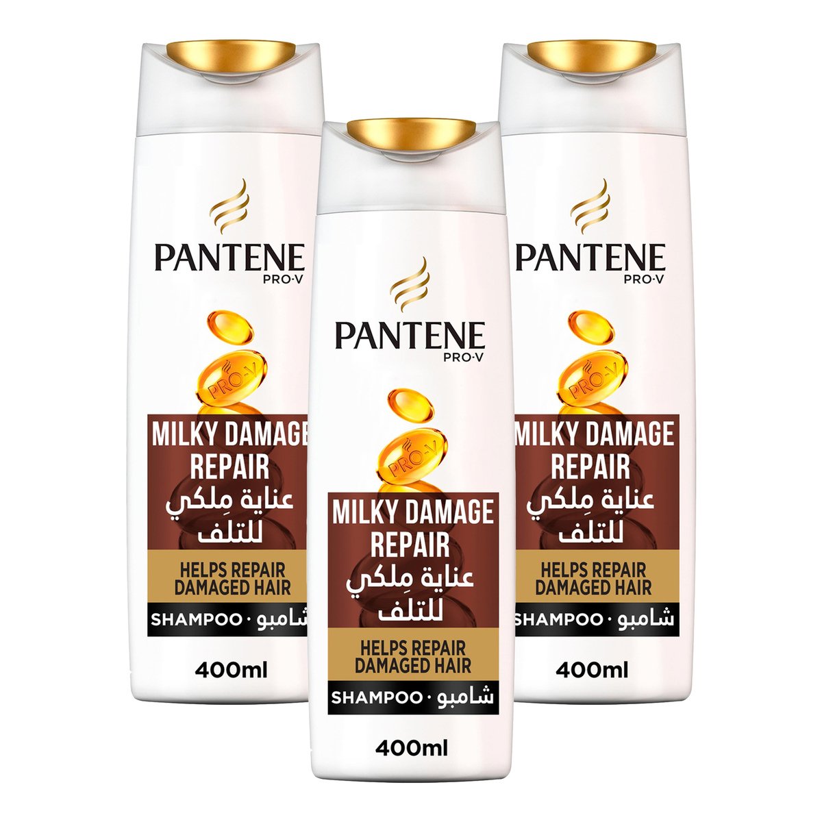 Pantene Pro-V Milky Damage Repair Shampoo 400ml 2+1