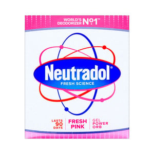 Neutradol Fresh Science Gel Power Orb Destroy Odours Fresh Pink 140g