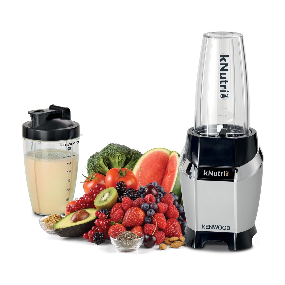 Kenwood Blender With 2 Jar, 600W, Ice Crushing, Smoothie to go, BSP70.180S
