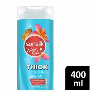 Sunsilk Thick & Long With Biotin & Castor Oil Shampoo 400 ml