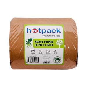 Hotpack Kraft Paper Lunch Box L120 5pcs