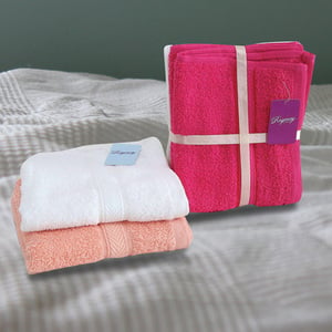 Super Soft Hand Towel 40x60cm 2pc Set RC02 Assorted per pc
