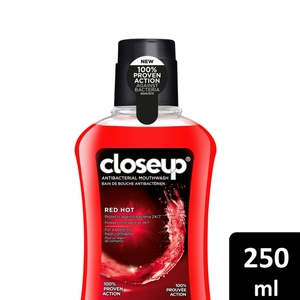 Closeup Red Hot Anti-Bacterial Mouthwash 250ml