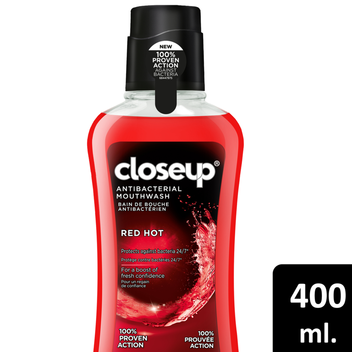 Closeup Red Hot Antibacterial Mouthwash 400ml