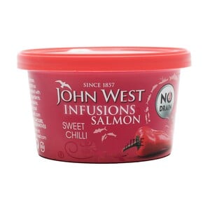 Buy John West Salmon Infusions Sweet Chilli 80 g Online at Best Price | Other Canned Fish | Lulu Kuwait in Kuwait