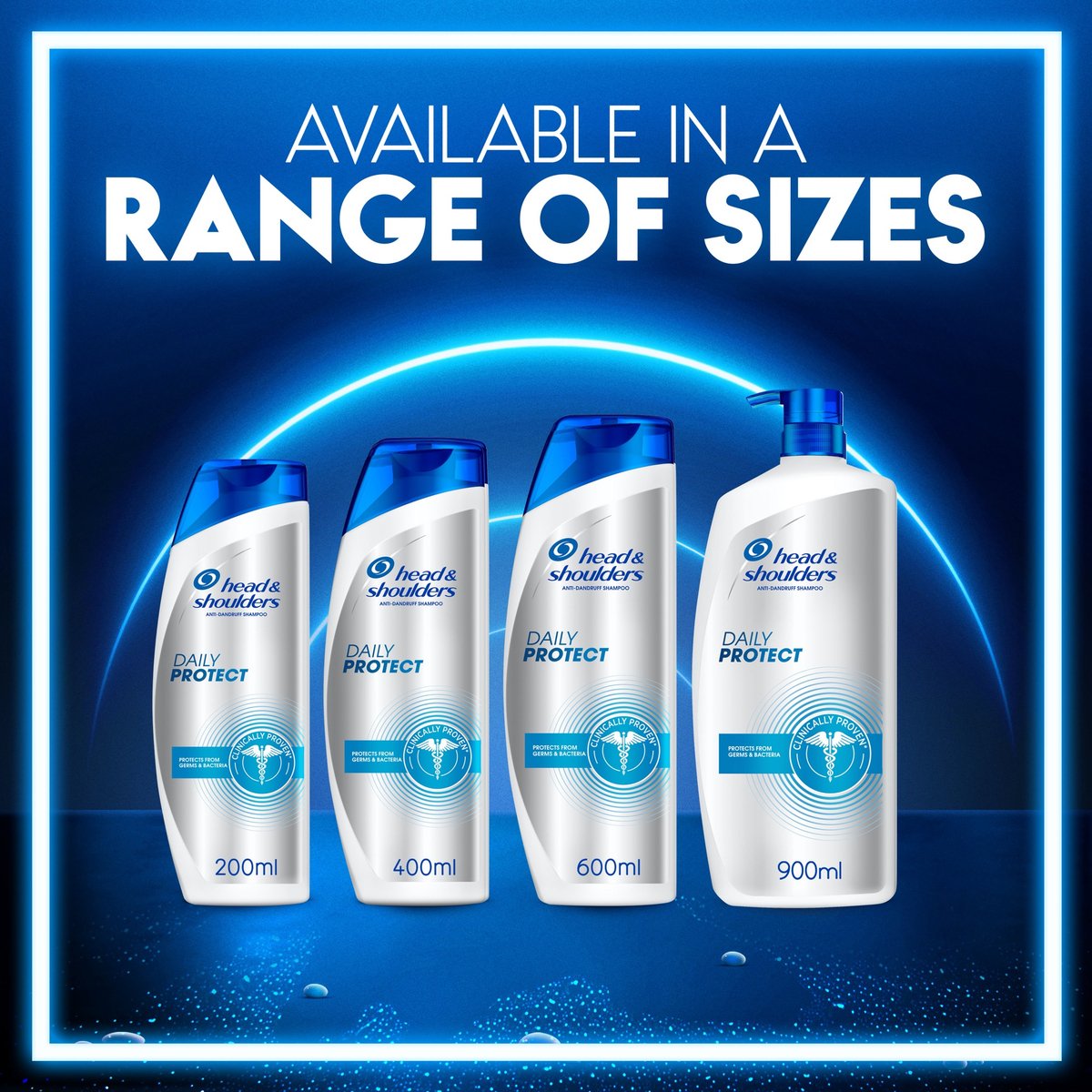 Head & Shoulders Daily Protect Anti-Dandruff Shampoo For Germs & Bacteria Protection 200ml