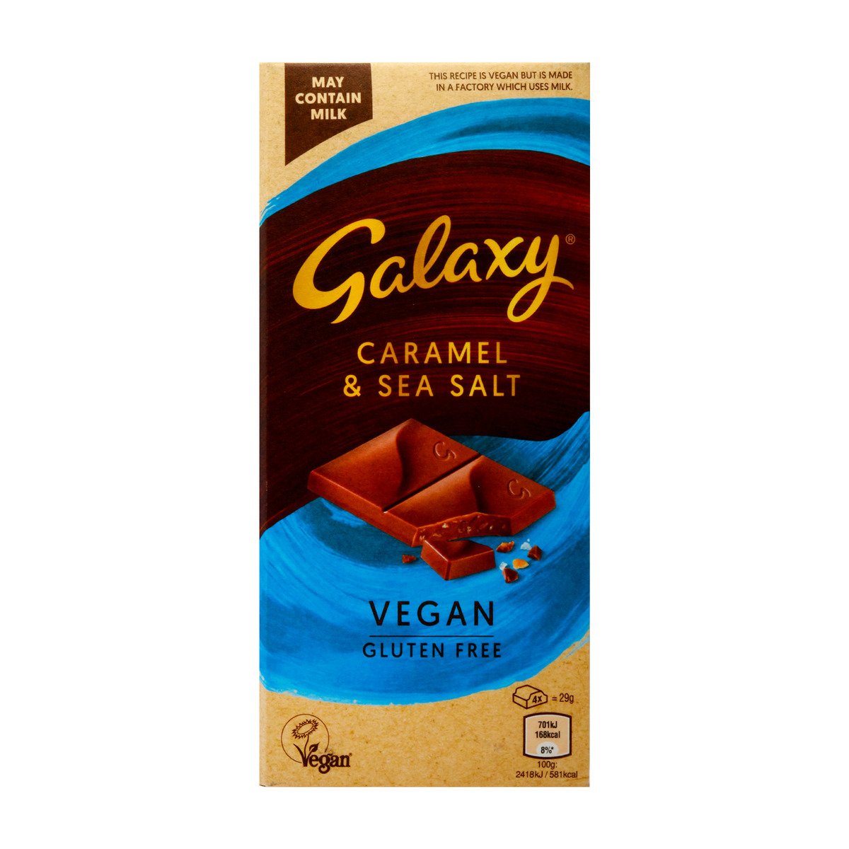 Galaxy Chocolate Vegan Caramel & Sea Salt 100g