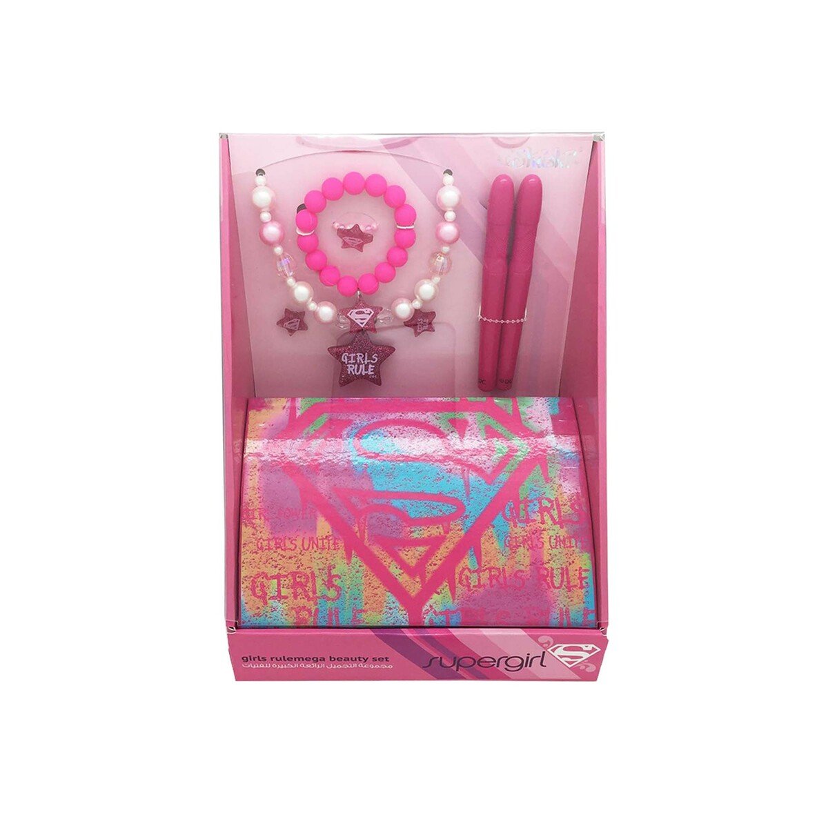 Supergirl Girls Rule Mega Beauty Set - Pink 46889