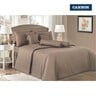Cannon Bed Sheet + 2pcs Pillow Cover Plain King Size 274x259cm Brown