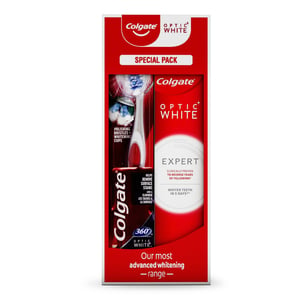 Colgate Optic White Toothpaste 75ml + Toothbrush 1pc