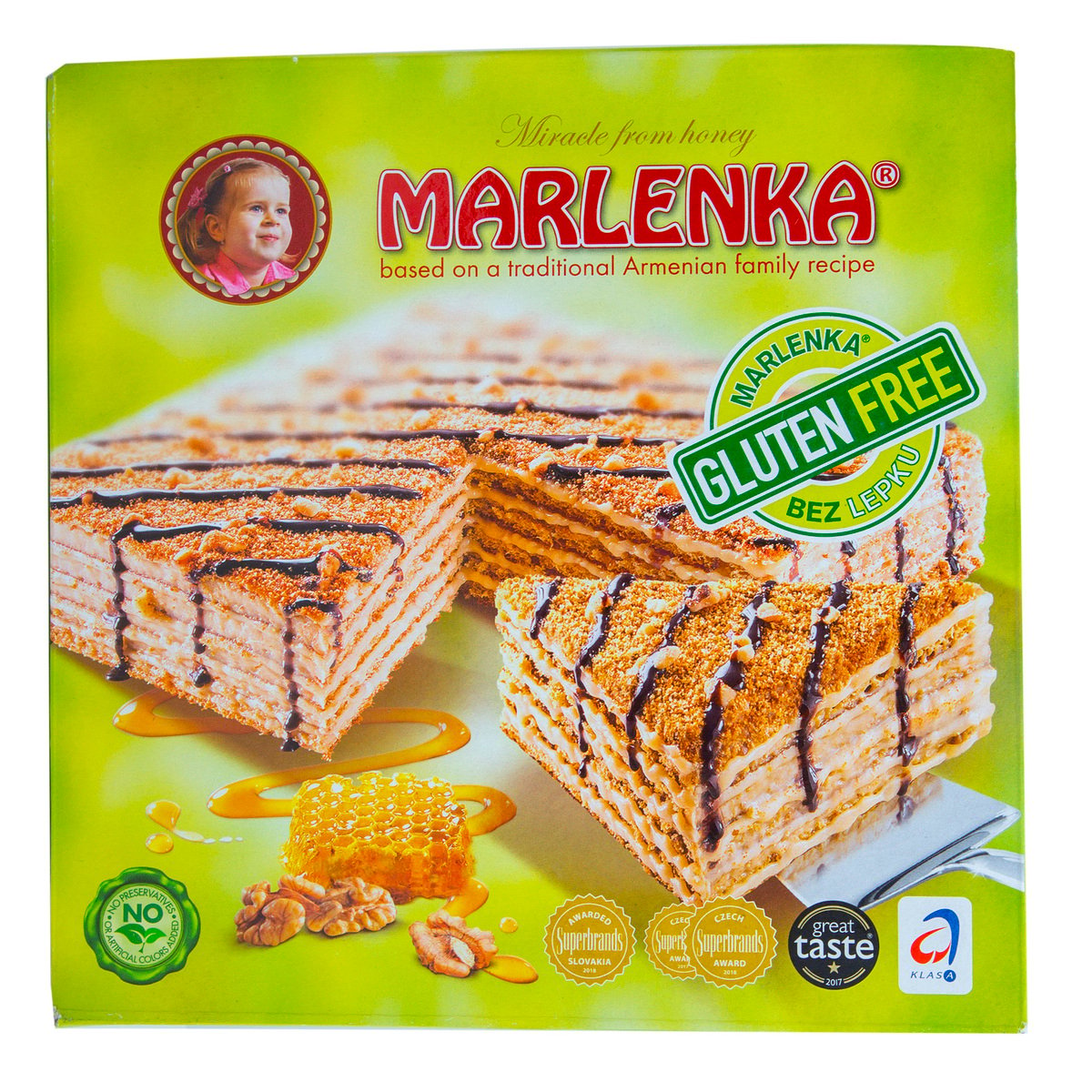 Marlenka Gluten Free Honey Walnut Cake 800 g
