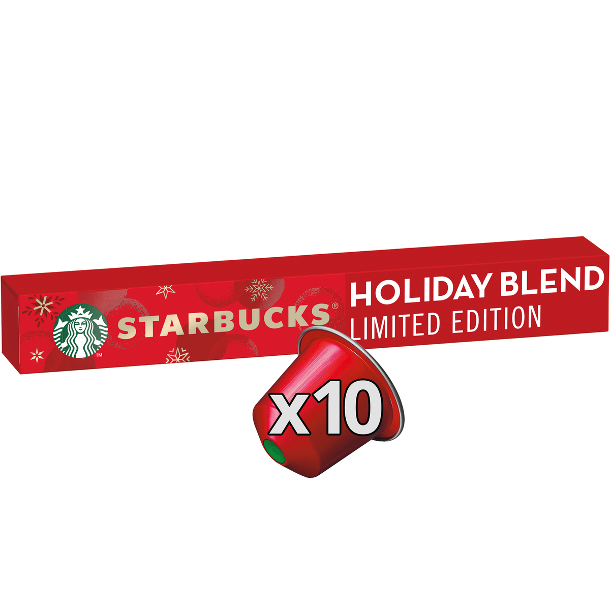 Starbucks Holiday Blend Limited Edition by Nespresso Medium Roast Coffee Capsules 10 pcs