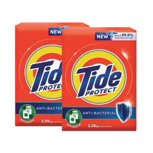 Tide Protect Antibacterial Laundry Detergent Automatic 2 x 2.25kg 