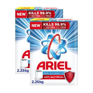 Ariel Antibacterial Laundry Detergent Semi-Automatic 2 x 2.25kg