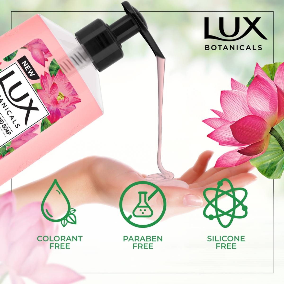 Lux Botanicals Glowing Skin Lotus & Honey Handwash 2 x 250 ml