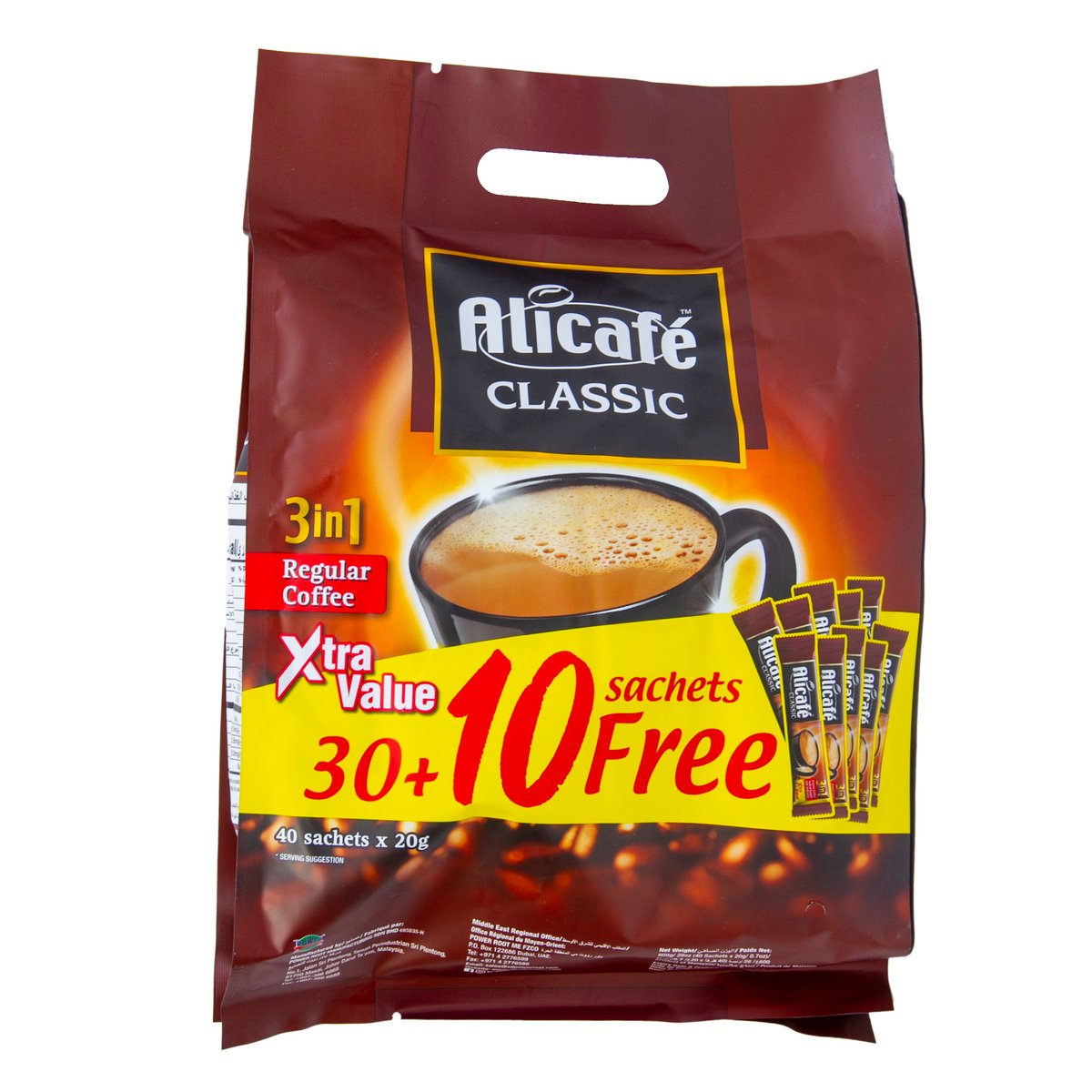 Alicafe Classic 3in1 Coffee 20 g 30+10