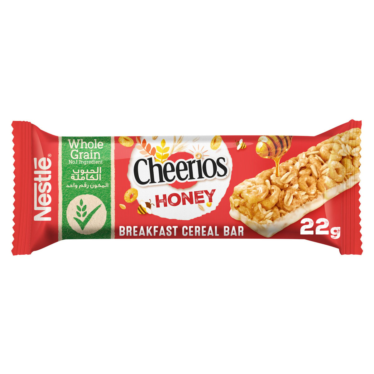 Honey Cheerios Wholegrain Breakfast Cereals Bars 6 x 22 g