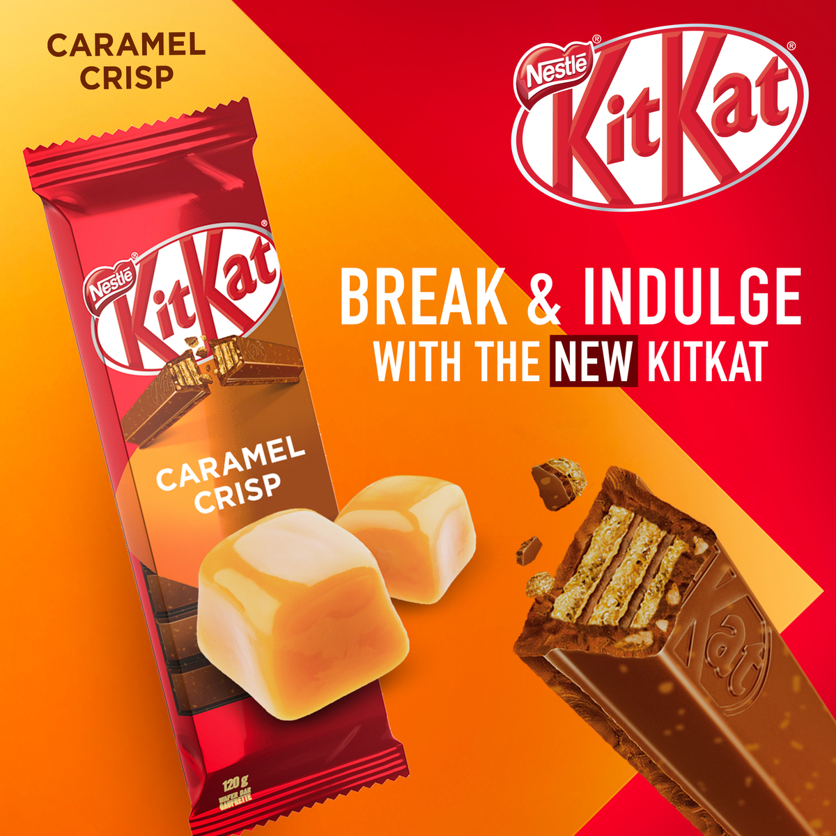 Nestle KitKat Caramel Crisp 120 g