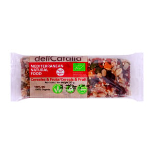 Delicatalia Organic Cereal Bar With Varied Fruit 50g