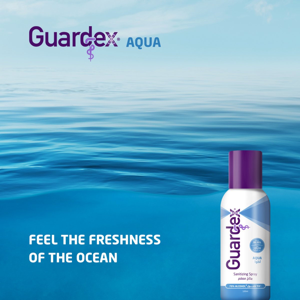 Guardex Hand Sanitizer Spray Aqua 100 ml