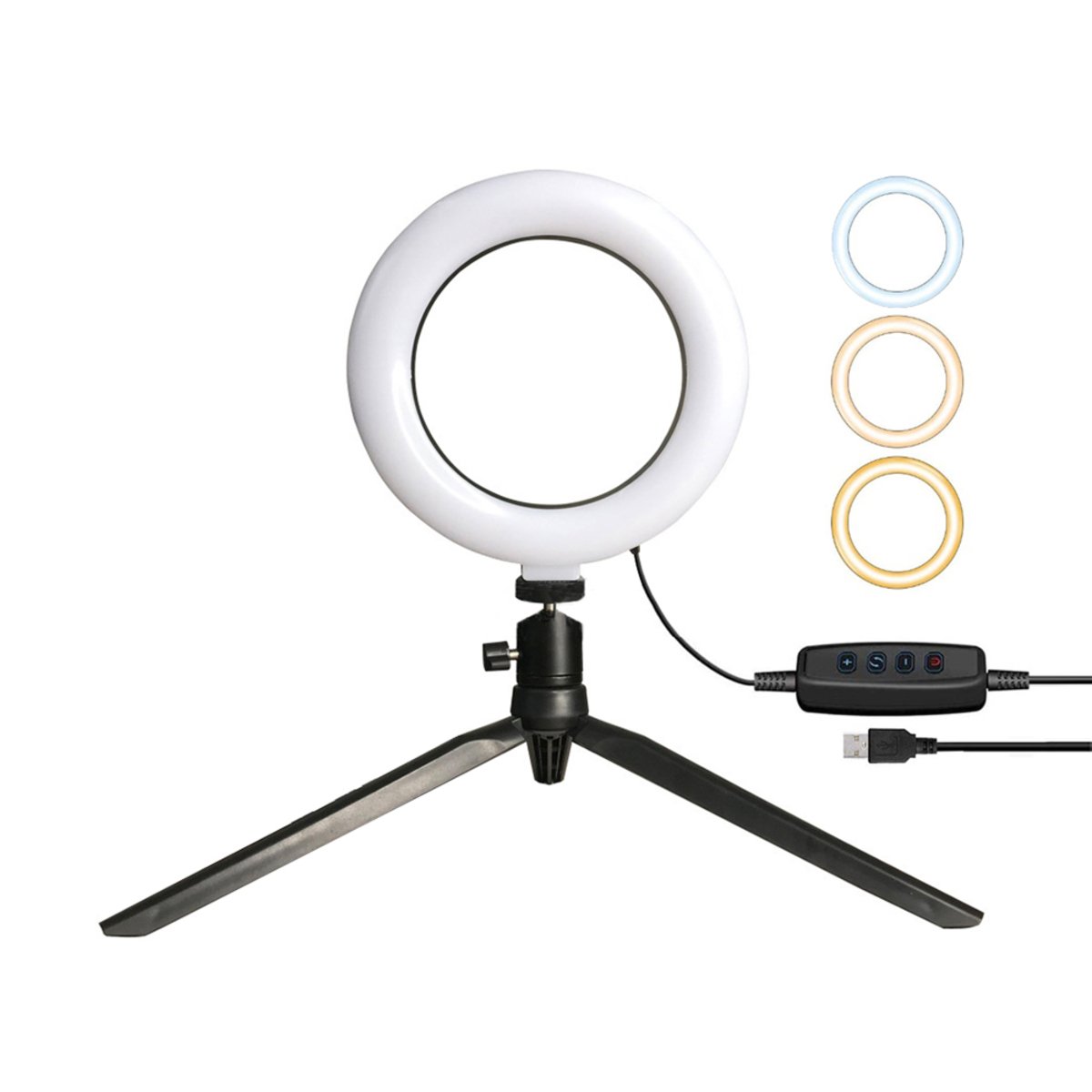 Trands Selfie Ring Light, LED Desktop Ring Light with Tripod Stand LT703  Online at Best Price | Other Mob Accessories | Lulu UAE