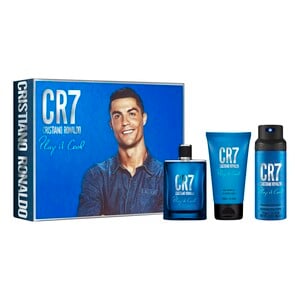 Cristiano Ronaldo CR7 Play It Cool EDT Gift Set for Men 100ml + Shower Gel 150ml + Deodorant 150ml