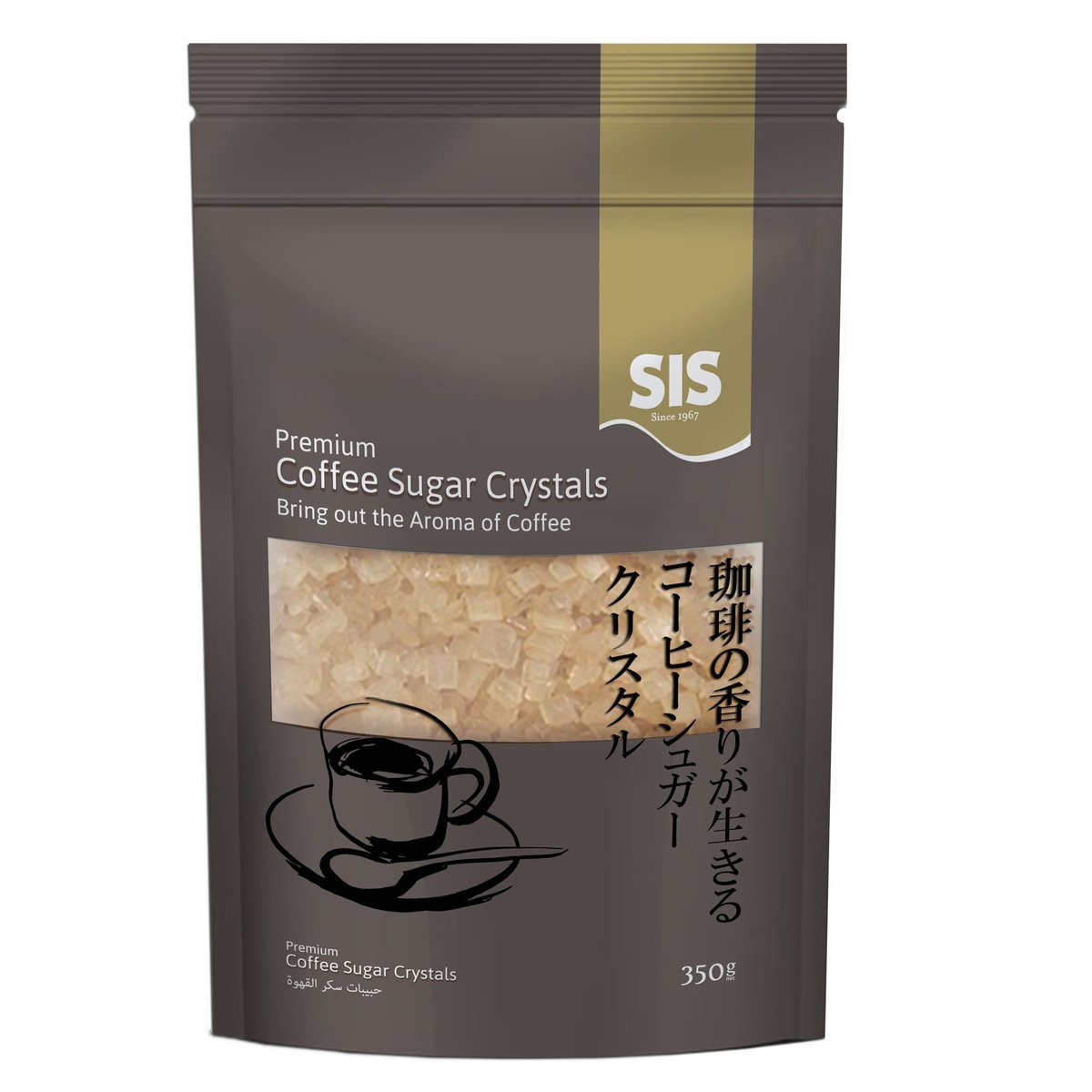 SIS Premium Crystals Coffee Sugar 350g