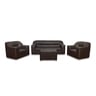 Design Plus PVC Sofa Set 5 Seater (3+1+1) SPR01 Brown