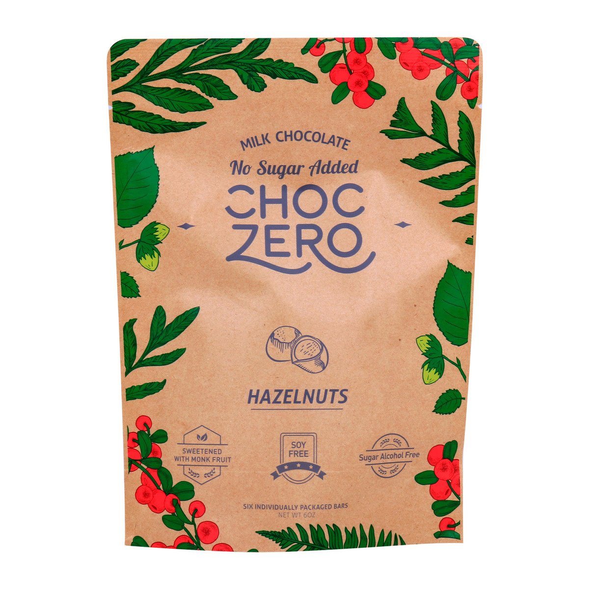 Choc Zero Milk Chocolate Hazelnuts 170g