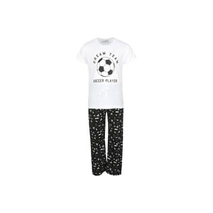 Eten Boys Pyjama Set Short Sleeve White Black PYVJO-05 3-4Y