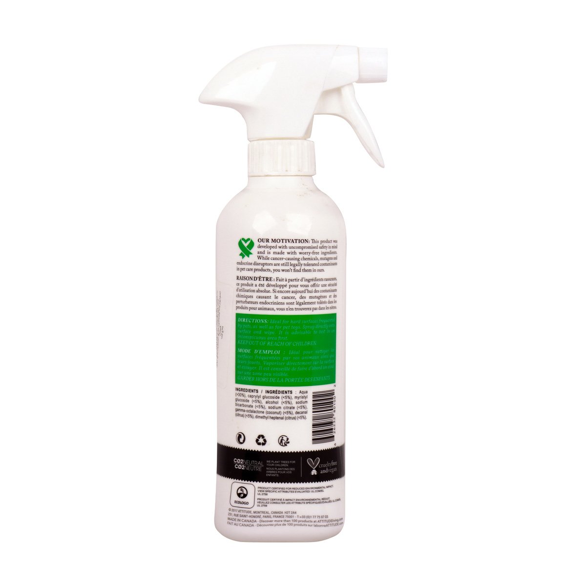 Attitude Toy & Hard Surfaces Cleaner 475ml