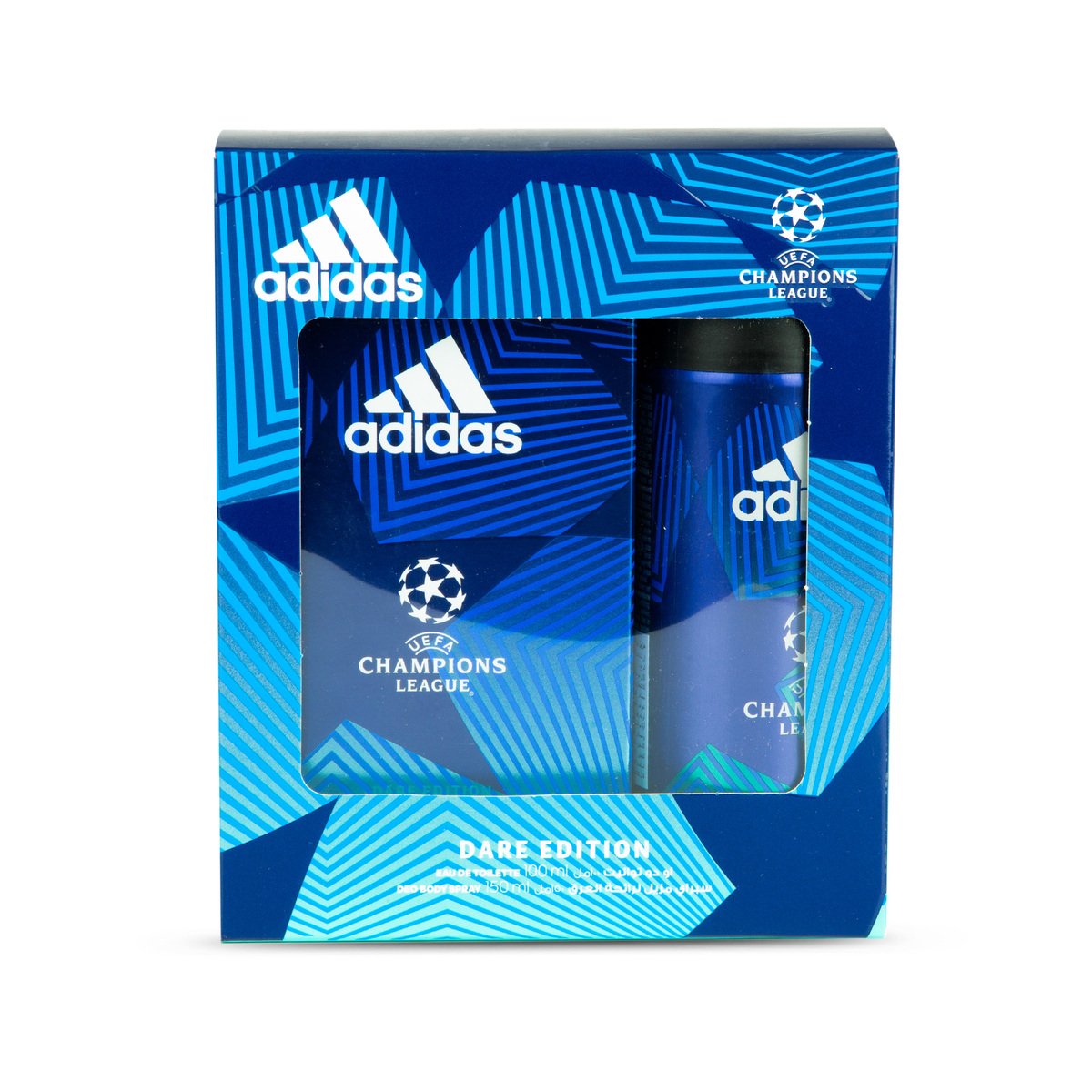 Adidas UEFA Dare Edition EDT For Men 100 ml + Deo Spray 150 ml
