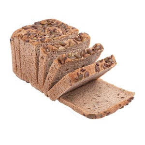 خبز رغيف بني متعدد الحبوب خالي من الغلوتين قطعة واحدة