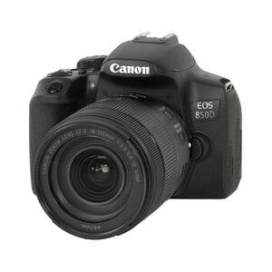 Canon DSLR Camera EOS 850D EF-S 18-135mm IS Lens Black
