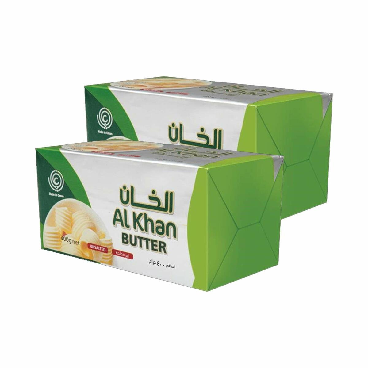Al Khan Butter Unsalted 2 x 400g