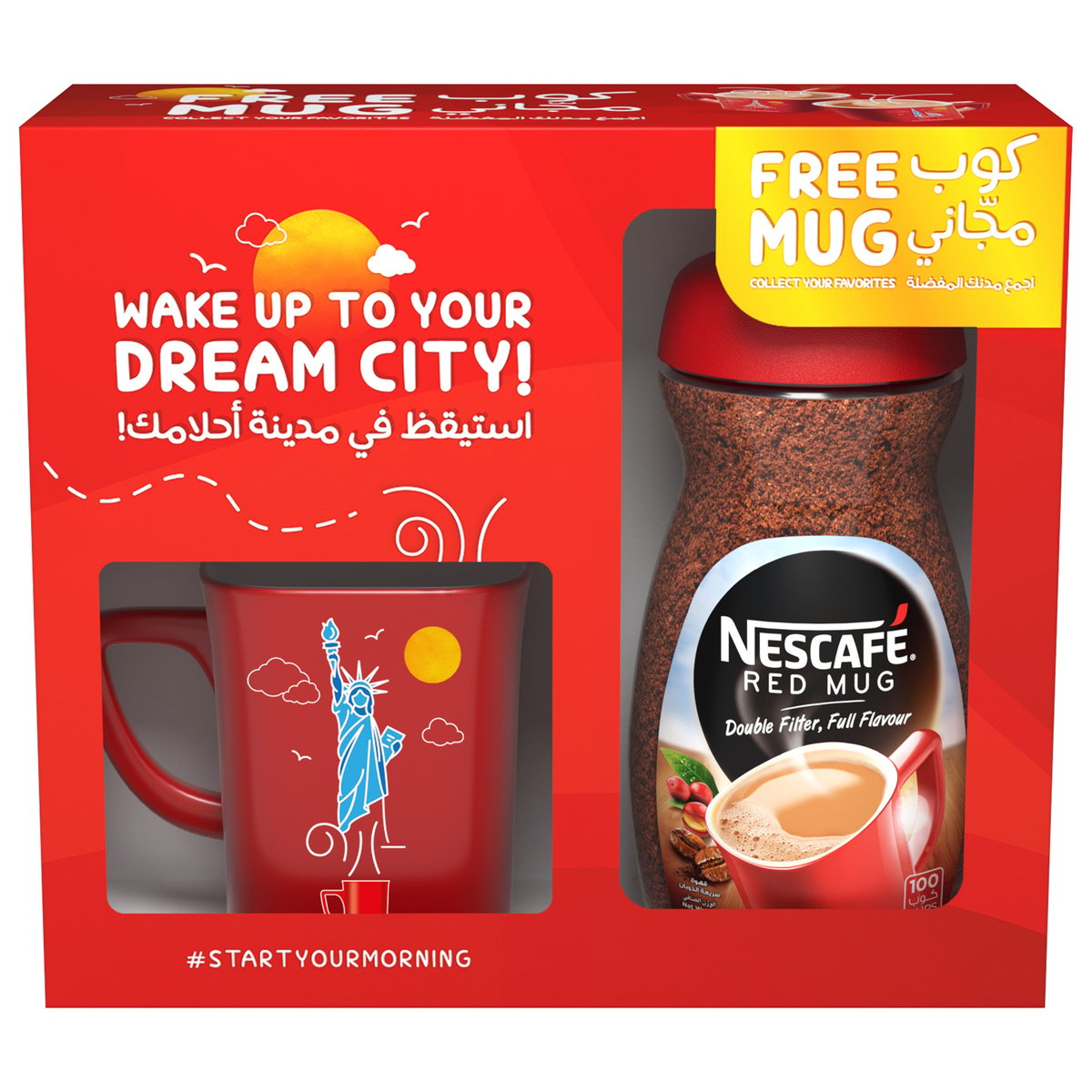 Buy Nescafe Red Mug Coffee 200 g + Mug Online at Best Price | Coffee | Lulu KSA in Saudi Arabia