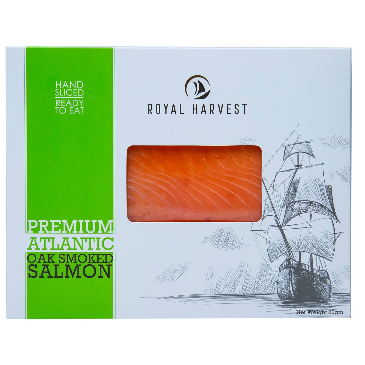 Royal Harvest Premium Atlantic Oak Smoked Salmon 80 g