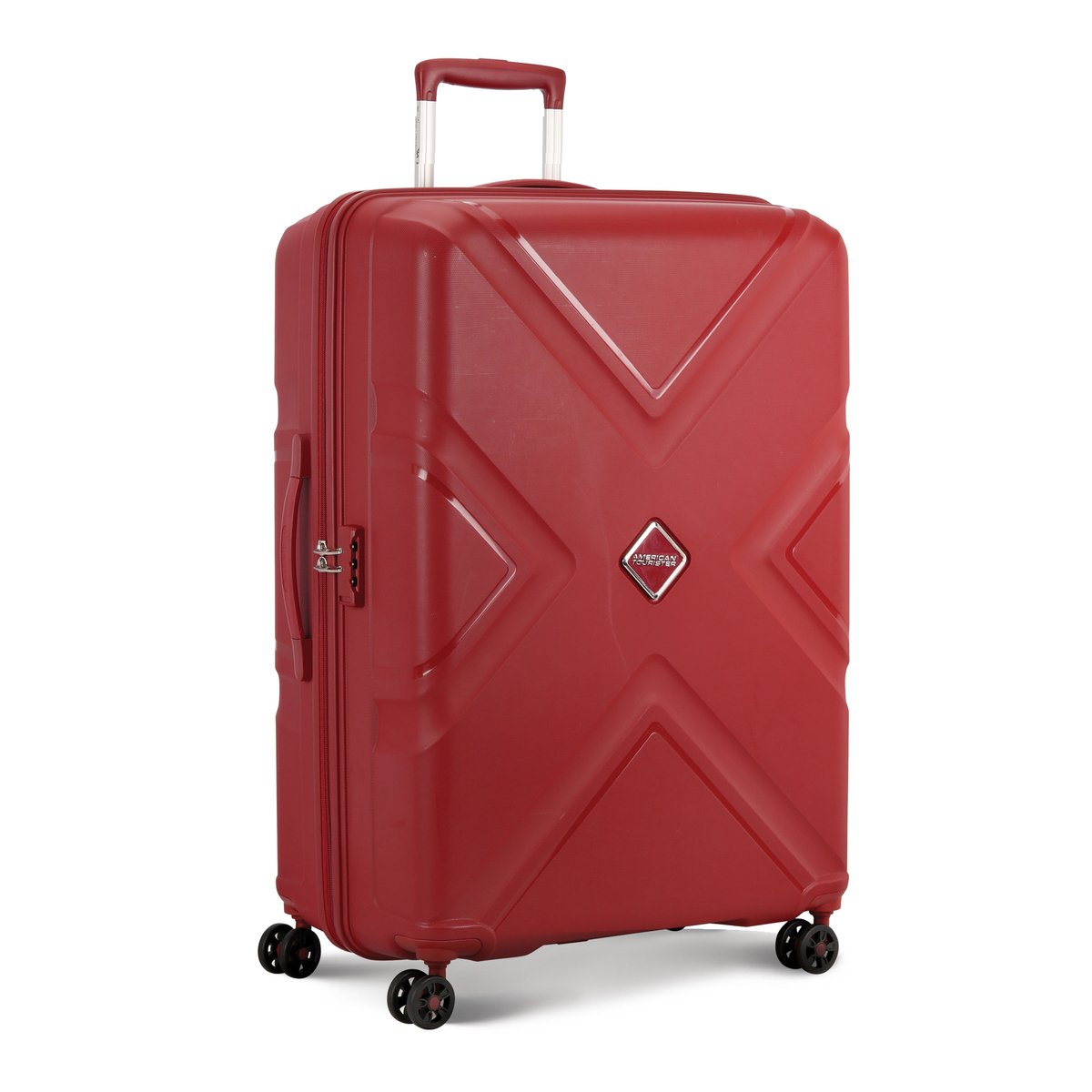 أميريكان توريستر كروس حقيبة سفر صلبة بـ4 عجلات 79 سم أحمر