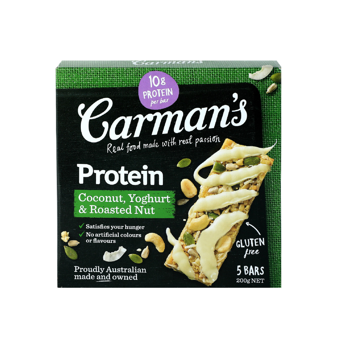 Carman's Protein Bar Coconut, Yoghurt & Roasted Nut 200g
