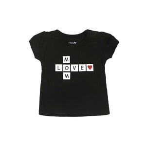 Eten Infant Girls T-Shirt SCCGT24 Black 6M
