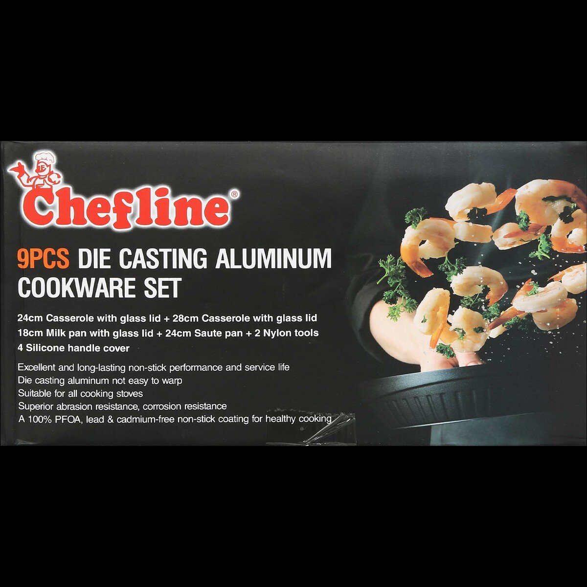 Chefline Die Cast Cookware 9pcs