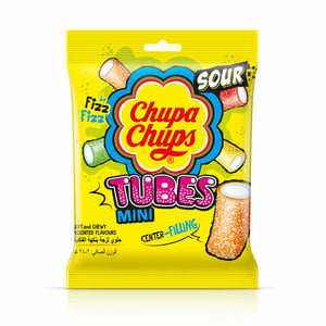 Chupa Chups Mini Sour Tube Mix Fruit Jellies 85.5 g