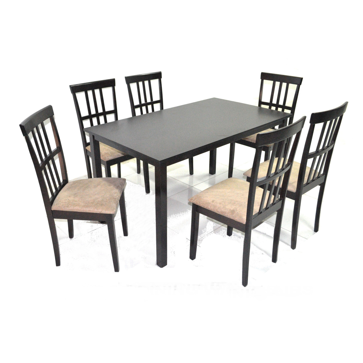 Maple Leaf Dining Table + 6 Chair Veneer ECON