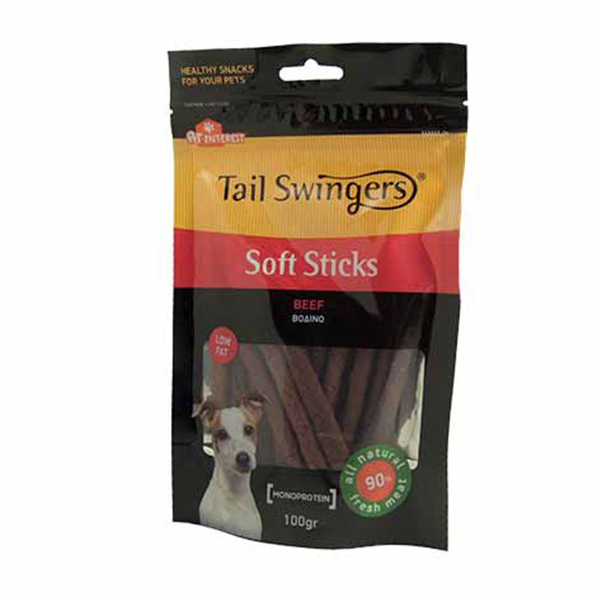 Tail Swingers Soft Stick Beef 100g