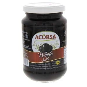 Acorsa Whole Black Olives 200g