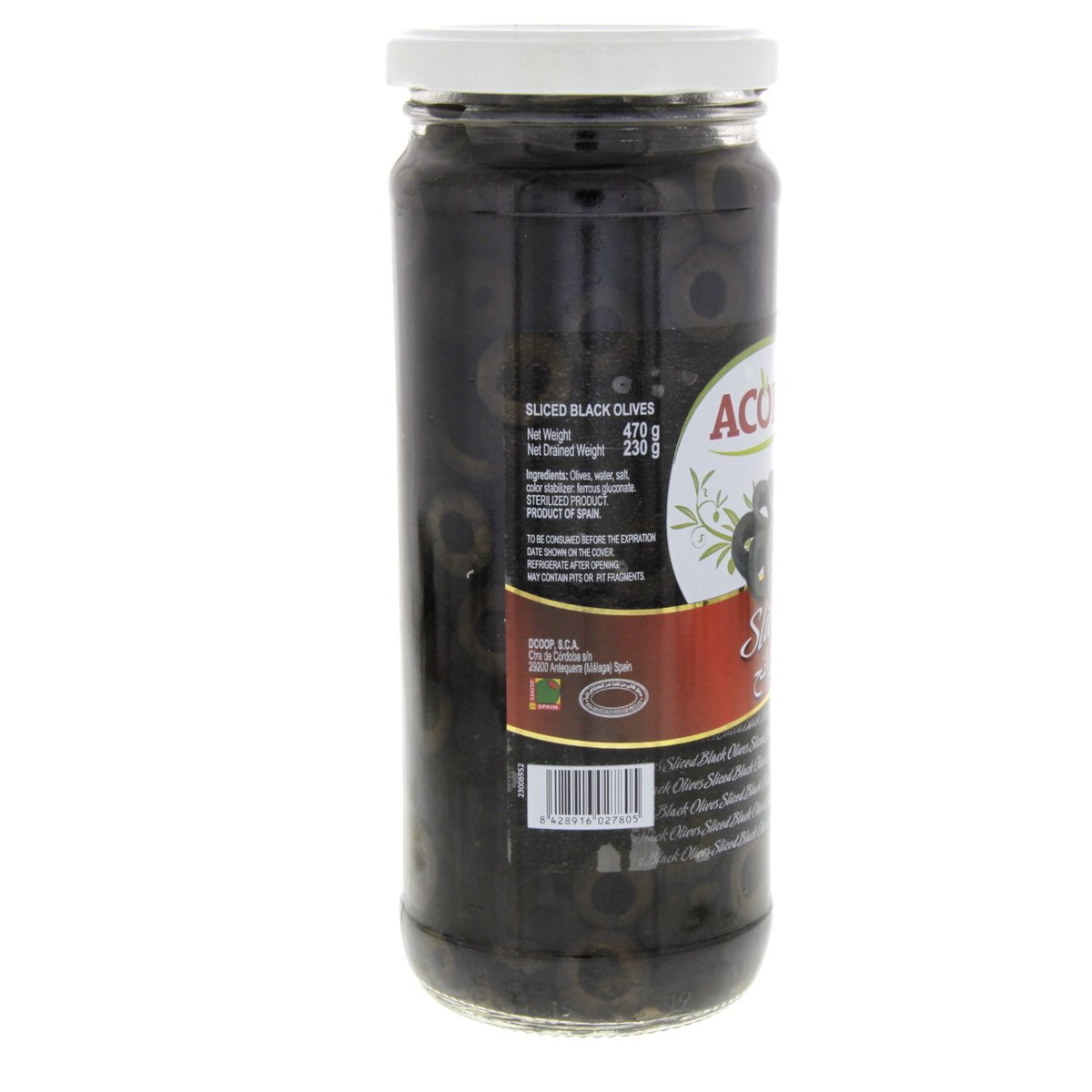 Acorsa Black Olives Sliced 230g