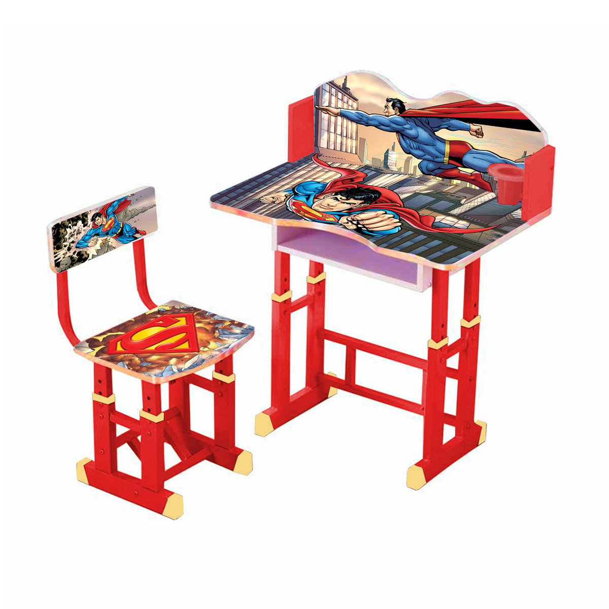 Superman Wooden Study Table & Chair SM21-D-002